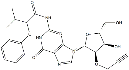 N2-(Isopropylphenoxyacetyl)-2'-O-propargylguanosine Structural