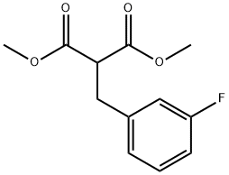 dimethyl 2-(3-fluorobenzyl)malonate Structural