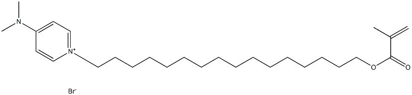 Pyridinium,4-(dimethylamino)-1-[16-[(2-methyl-1-oxo-2-propenyl)oxy]hexadecyl]-,bromide Structural