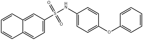 N-(4-phenoxyphenyl)naphthalene-2-sulfonamide Structural