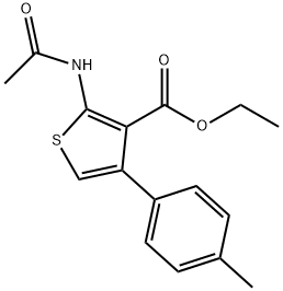 ethyl 2-acetamido-4-(p-tolyl)thiophene-3-carboxylate Structural