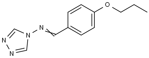 N-[(E)-(4-propoxyphenyl)methylidene]-4H-1,2,4-triazol-4-amine Structural