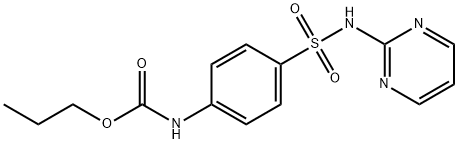 propyl (4-(N-(pyrimidin-2-yl)sulfamoyl)phenyl)carbamate Structural