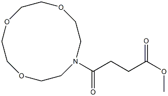 methyl 4-oxo-4-(1,4,7-trioxa-10-azacyclododecan-10-yl)butanoate Structural