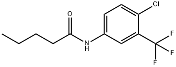 N-[4-chloro-3-(trifluoromethyl)phenyl]pentanamide Structural