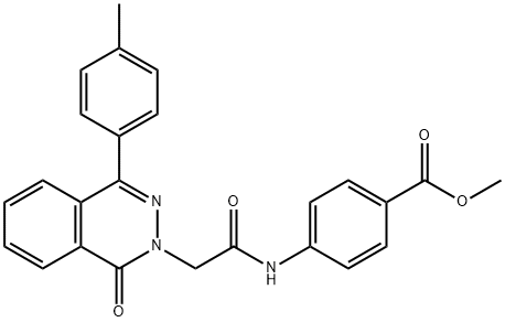 methyl 4-({[4-(4-methylphenyl)-1-oxophthalazin-2(1H)-yl]acetyl}amino)benzoate Structural