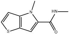 N,4-dimethyl-4H-Thieno[3,2-b]pyrrole-5-carboxamide Structural