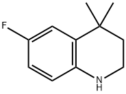 6-Fluoro-4,4-dimethyl-1,2,3,4-tetrahydroquinoline Structural