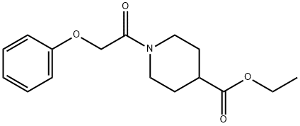 ethyl 1-(2-phenoxyacetyl)piperidine-4-carboxylate Structural