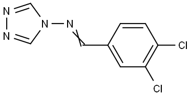 N-[(E)-(3,4-dichlorophenyl)methylidene]-4H-1,2,4-triazol-4-amine Structural