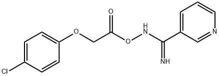 N-(2-(4-chlorophenoxy)acetoxy)nicotinimidamide Structural