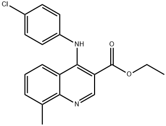 ethyl 4-((4-chlorophenyl)imino)-8-methyl-1,4-dihydroquinoline-3-carboxylate Structural