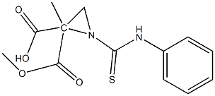 dimethyl 1-(phenylcarbamothioyl)aziridine-2,2-dicarboxylate Structural