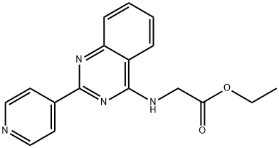 ethyl 2-((2-(pyridin-4-yl)quinazolin-4(1H)-ylidene)amino)acetate Structural