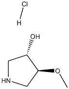 trans-4-methoxy-3-pyrrolidinol hydrochloride Structural