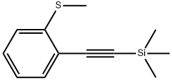 trimethyl((2-(methylthio)phenyl)ethynyl)silane Structural