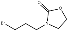 3-(3-bromopropyl)-2-Oxazolidinone Structural