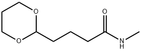 N-methyl-1,3-dioxane-2-butanamide Structural