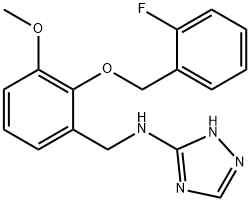 N-{2-[(2-fluorobenzyl)oxy]-3-methoxybenzyl}-1H-1,2,4-triazol-3-amine Structural