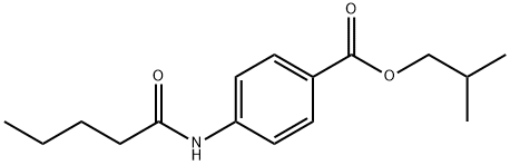 isobutyl 4-pentanamidobenzoate Structural
