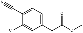 Methyl 2-(3-chloro-4-cyanophenyl)acetate Structural