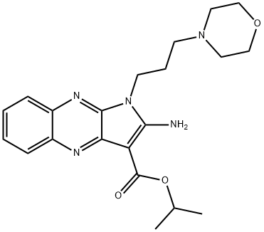 isopropyl 2-amino-1-(3-morpholinopropyl)-1H-pyrrolo[2,3-b]quinoxaline-3-carboxylate Structural