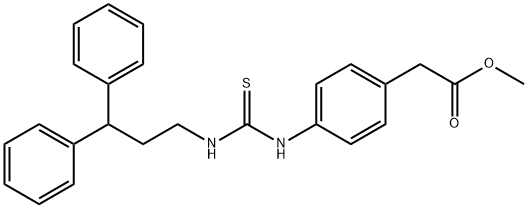 methyl (4-{[(3,3-diphenylpropyl)carbamothioyl]amino}phenyl)acetate Structural