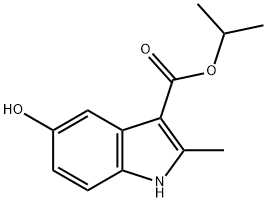 isopropyl 5-hydroxy-2-methyl-1H-indole-3-carboxylate Structural