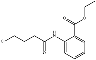 ethyl 2-(4-chlorobutanamido)benzoate Structural