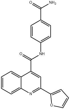 N-(4-carbamoylphenyl)-2-(furan-2-yl)quinoline-4-carboxamide Structural