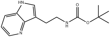 tert-butyl (2-(1H-pyrrolo[3,2-b]pyridin-3-yl)ethyl)carbamate Structural