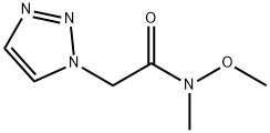 N-methoxy-N-methyl-1H-1,2,3-Triazole-1-acetamide Structural