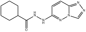 N'-[1,2,4]triazolo[4,3-b]pyridazin-6-ylcyclohexanecarbohydrazide Structural