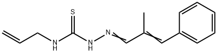 N-allyl-N'-(2-methyl-3-phenyl-2-propenylidene)carbamohydrazonothioic acid Structural