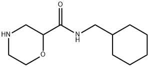 N-(cyclohexylmethyl)morpholine-2-carboxamide Structural