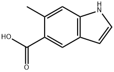 6-methyl-1H-indole-5-carboxylic acid Structural