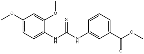 methyl 3-(3-(2,4-dimethoxyphenyl)thioureido)benzoate Structural