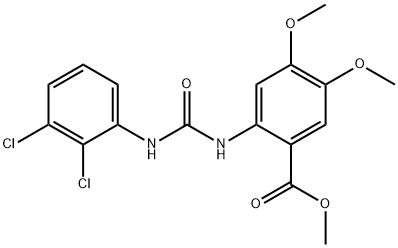 methyl 2-(3-(2,3-dichlorophenyl)ureido)-4,5-dimethoxybenzoate Structural