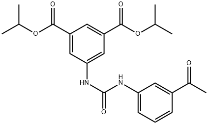 diisopropyl 5-(3-(3-acetylphenyl)ureido)isophthalate Structural