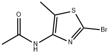 N-(2-bromo-5-methyl-4-thiazolyl)acetamide Structural