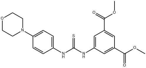 dimethyl 5-(3-(4-morpholinophenyl)thioureido)isophthalate Structural