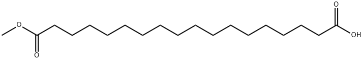 Octadecanedioic acid, 1-methyl ester Structural