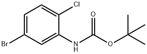 tert-Butyl N-[5-bromo-2-chlorophenyl]carbamate Structural