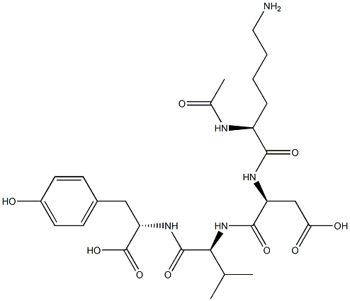 N2-Acetyl-L-lysyl-L-alpha-aspartyl-L-valyl-L-tyrosine Structural