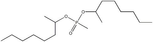 Phosphonic acid,methyl-,bis(1-methylheptyl) ester 
