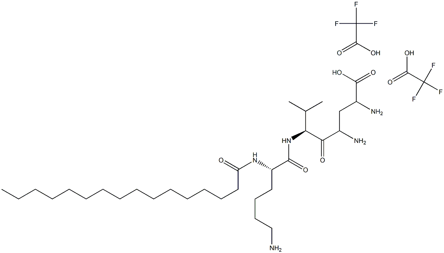 (2S)-N2-(1-Oxohexadecyl)-L-lysyl-L-valyl-2,4-diaminobutanoic acid bis(trifluoroacetate)