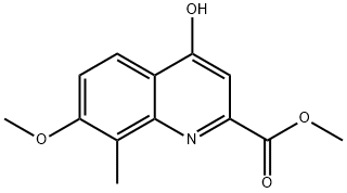 methyl 4-hydroxy-7-methoxy-8-methylquinoline-2-carboxylate Structural