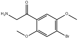 2-amino-1-(4-bromo-2,5-dimethoxyphenyl)ethanone Structural