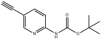 tert-butyl (5-ethynylpyridin-2-yl)carbamate Structural