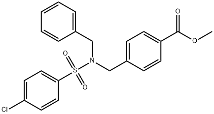 methyl 4-((N-benzyl-4-chlorophenylsulfonamido)methyl)benzoate Structural